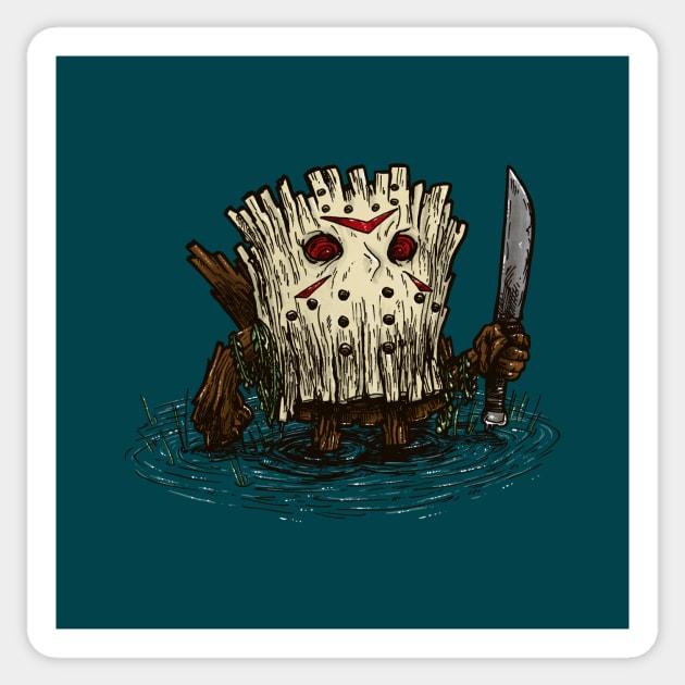 Camp Crystal Lake Log Sticker by nickv47